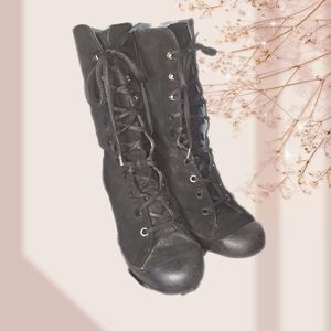 Camper Lace Up Leather/Suede Boots